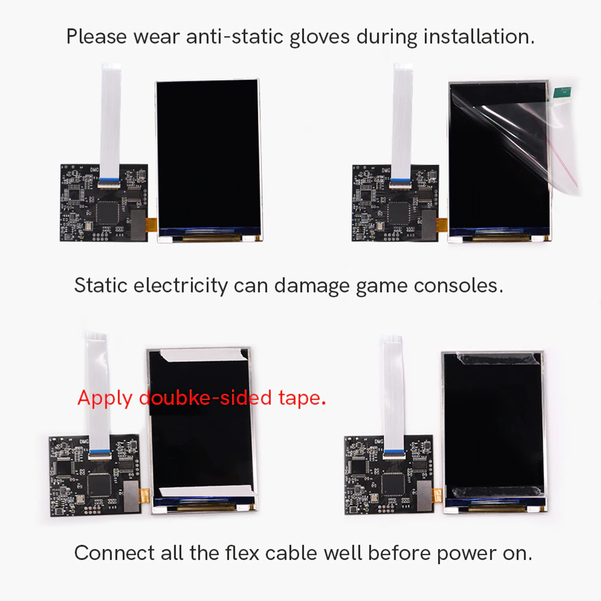 Nintendo Game Boy Original DMG-01/Pocket Bivert Chip & Backlight Mod ...