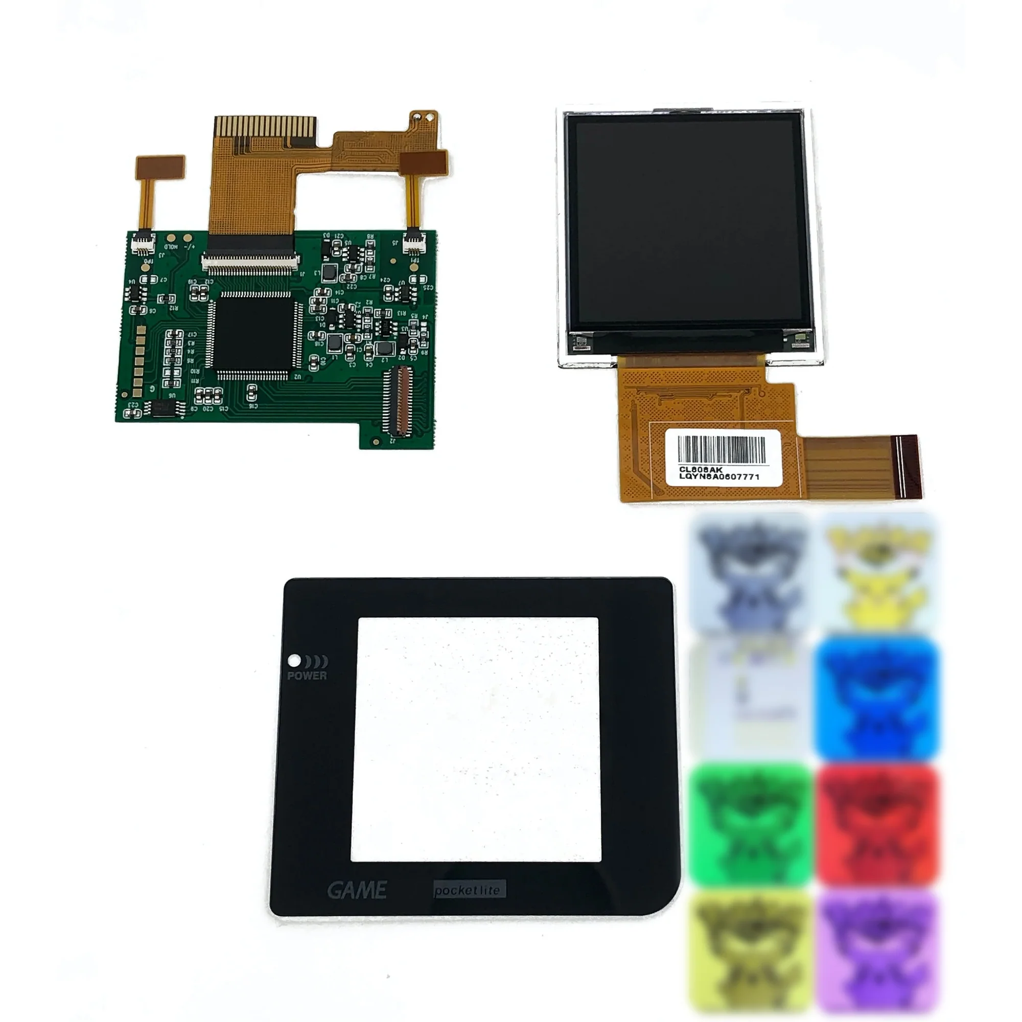 Nintendo Game Boy Pocket TFT Backlight Mod Kit with Color Palettes ...